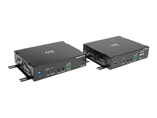Eaton Tripp Lite Series DisplayPort over Fiber Extender Kit - 4K @ 30 Hz, RS-232, IR, USB, Duplex Singlemode LC, 6.2 mi., TAA - transmitter and receiver - video/audio/infrared/USB extender - DisplayPort - TAA Compliant