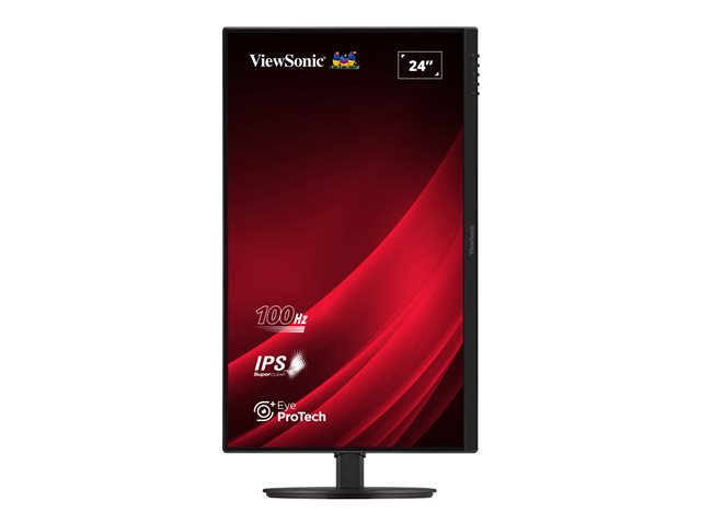 ViewSonic VG2408A - LED monitor - 24" (23.8" viewable) - 1920 x 1080 Full HD (1080p) @ 100 Hz - IPS - 250 cd/m² - 1300:1 - 5 ms - HDMI, VGA, DisplayPort - speakers