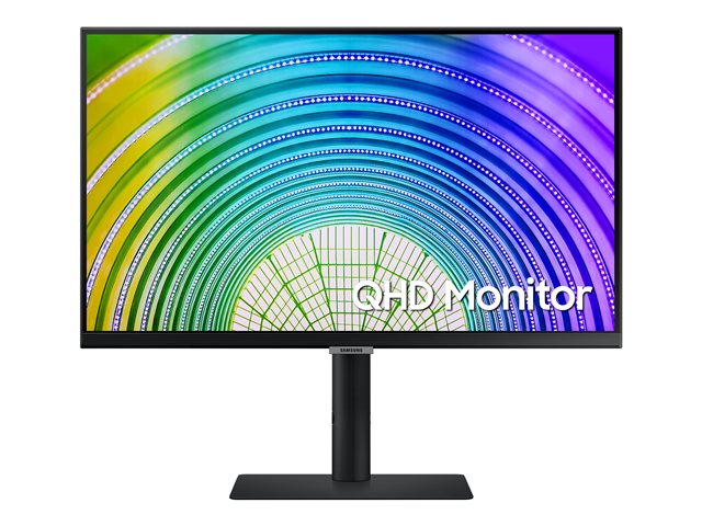 Samsung S24A600UCU - S60UA Series - LED monitor - 24" - 2560 x 1440 WQHD @ 75 Hz - IPS - 300 cd/m² - 1000:1 - HDR10 - 5 ms - HDMI, DisplayPort, USB-C - black