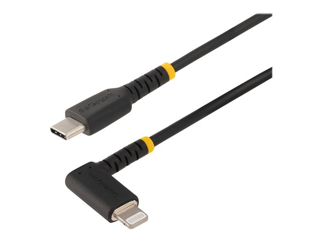 StarTech.com 6ft (2m) Durable USB-C to Lightning Cable - Right-Angled Heavy Duty Aramid Fiber USB Type-C to Lightning Charging/Sync Cord - Apple MFi Certified - Rugged iPhone Lightning Cable - Lightning cable - 2 m