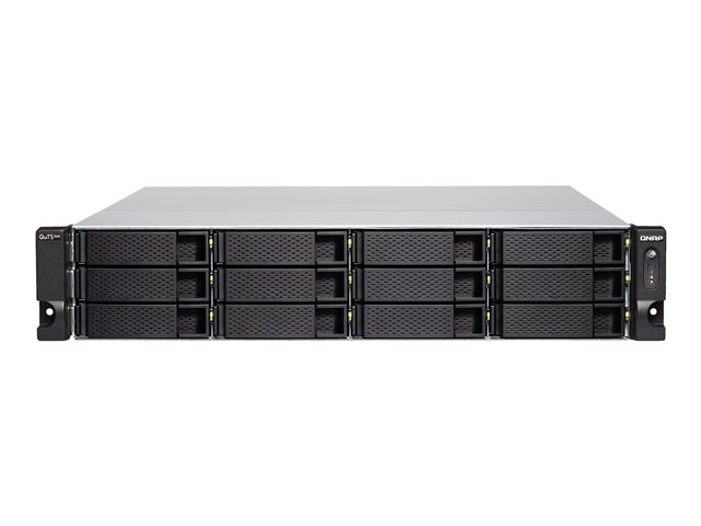 QNAP TS-h1277XU-RP - NAS server - 12 bays - rack-mountable - SATA 6Gb/s - RAID 0, 1, 5, 6, 10, 50, JBOD, 5 hot spare, 6 hot spare, 60, 10 hot spare, RAID TP - RAM 32 GB - Gigabit Ethernet / 10 Gigabit Ethernet / 10Gbps SFP+ - iSCSI support - 2U