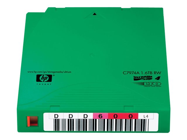 HP Ultrium Non-Custom Labeled Data Cartridge - 20 x LTO Ultrium 4 - 800 GB / 1.6 TB - labeled - green - storage media