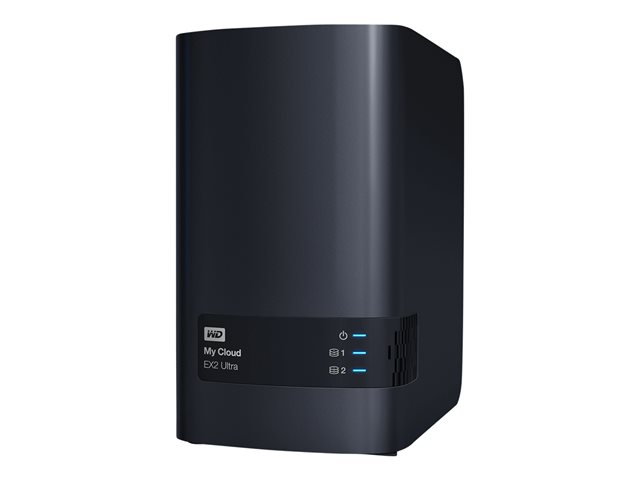 WD My Cloud EX2 Ultra WDBVBZ0360JCH - Personal cloud storage device - 2 bays - 36 TB - HDD 18 TB x 2 - RAID RAID 0, 1, JBOD - RAM 1 GB - Gigabit Ethernet - iSCSI support