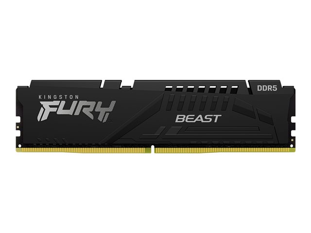Kingston FURY Beast - DDR5 - kit - 128 GB: 4 x 32 GB - DIMM 288-pin - 5600 MT/s / PC5-44800 - CL40 - 1.25 V - unbuffered - on-die ECC - black