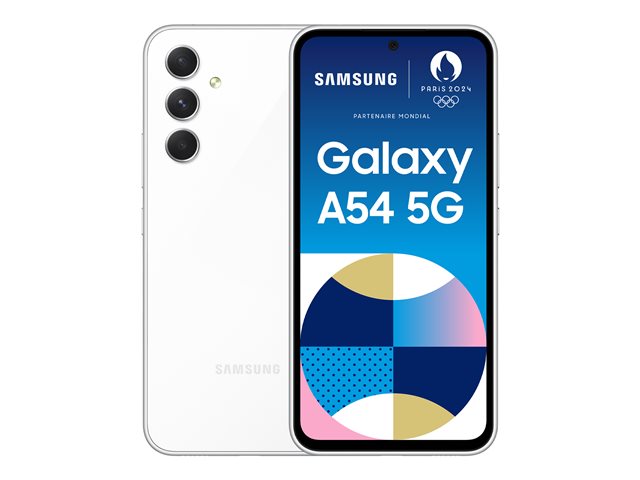 Samsung Galaxy A54 - awesome white - 5G smartphone - 128 GB - GSM
