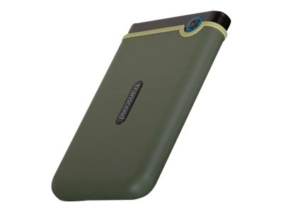 Transcend StoreJet 25M3 - Hard drive - 2 TB - external (portable) - 2.5" - USB 3.1 Gen 1 - 256-bit AES - military green