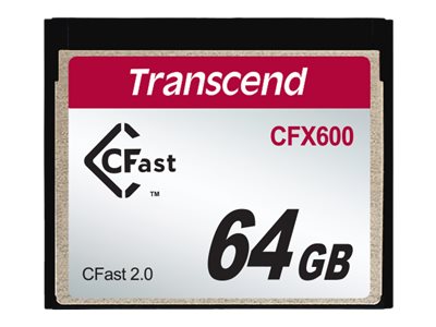 Transcend CFast 2.0 CFX600 - flash memory card - 64 GB - CFast 2.0
