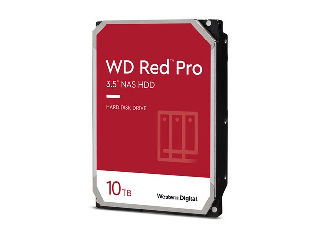 WD Red Pro WD103KFBX - Hard drive - Enterprise - 10 TB - internal - 3.5" - SATA 6Gb/s - 7200 rpm - buffer: 512 MB