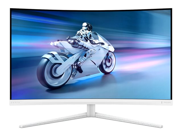 Philips Evnia 5000 32M2C5501 - LED monitor - gaming - curved - 32" (31.5" viewable) - 2560 x 1440 QHD @ 180 Hz - Fast VA - 3500:1 - HDR10 - 0.5 ms - 2xHDMI, DisplayPort - white
