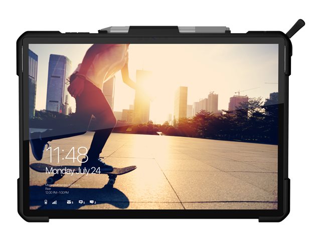 UAG Rugged Case for Microsoft Surface Pro 7+/7/6/5/LTE/4 - Metropolis SE Black - back cover for tablet