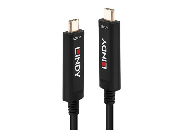 15M FIBRE OPTIC HYBRID USB TYPE C VIDEO CABLE