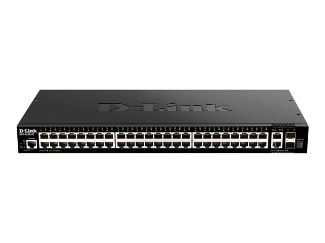 D-Link DGS 1520-52 - Switch - L3 - smart - 48 x 10/100/1000 + 2 x 10 Gigabit Ethernet + 2 x 10 Gigabit SFP+ - rack-mountable