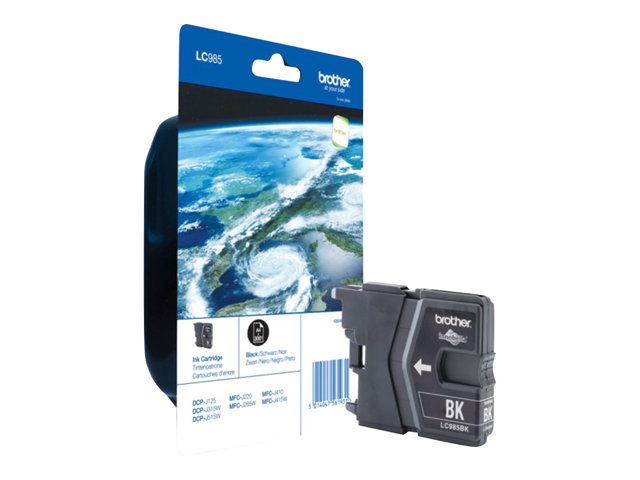 Brother LC985BKBP - black - original - ink cartridge