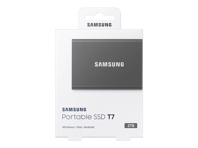 Samsung T7 MU-PC2T0T - SSD - 2 TB - USB 3.2 Gen 2