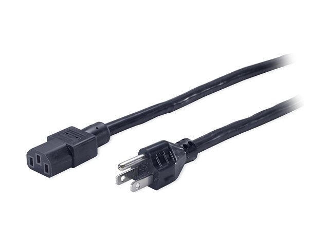 APC - Power cable - NEMA 5-15 (M) to IEC 60320 C13 - AC 120 V - 2.44 m - black - for P/N: SU1000RM2U, SUA1000RM2U, SUA1000RM2U-TU, SUA3000