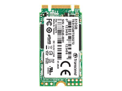 Transcend MTS552T2-I - SSD - 256 GB - internal - M.2 2242 (double-sided) - SATA 6Gb/s