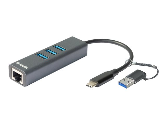 D-Link DUB-2332 - Network adapter - USB-C / Thunderbolt 3 - Gigabit Ethernet x 1