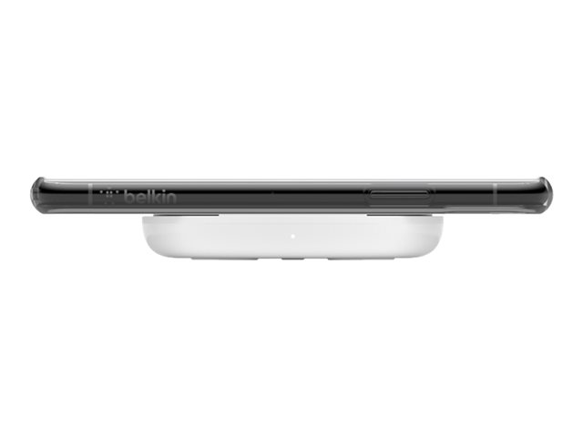 WIRELESS CHRG PAD MICROUSB CBL WHT