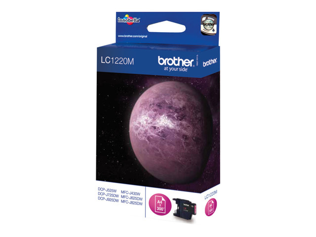 Brother LC1220BK - Black - original - blister with acoustic / electromagnetic alarm - ink cartridge - for Brother DCP-J525W, DCP-J725DW, DCP-J925DW, MFC-J625DW, MFC-J825DW, MyMio MFC-J825N