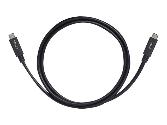PNY - USB cable - 24 pin USB-C (M) to 24 pin USB-C (M) - USB 3.1 Gen 2 - 1 m