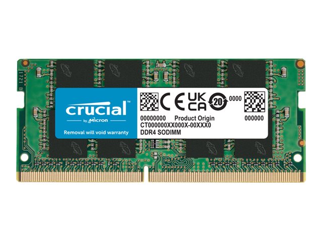 Crucial - DDR4 - module - 8 GB - SO-DIMM 260-pin - 3200 MT/s / PC4-25600 - CL22 - 1.2 V - unbuffered - non-ECC