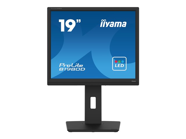 iiyama ProLite B1980D-W5 - LED monitor - 19" - 1280 x 1024 @ 60 Hz - TN - 250 cd/m² - 1000:1 - 5 ms - DVI, VGA - matt white