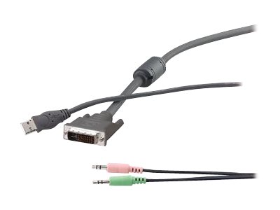 Belkin OmniView - video / USB / audio cable kit - 4.57 m