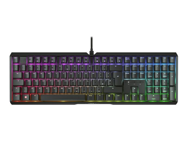 CHERRY XTRFY MX 3.1 - Keyboard - 100% - full size - backlit - USB-C - QWERTY - UK - key switch: CHERRY MX2A Red - white