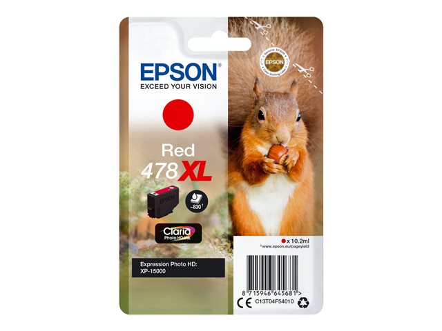 Epson 478XL - high capacity - red - original - ink cartridge