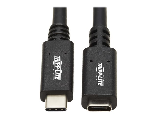 Tripp Lite USB C Extension Cable (M/F) - USB 3.2 Gen 1, Thunderbolt 3, 60W PD Charging, Black, 6 ft. (1.8 m) - USB-C extension cable - USB-C to USB-C - 90 cm