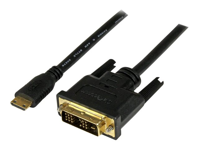 StarTech.com 3m Mini HDMI to DVI-D Cable - M/M - 3 meter Mini HDMI to DVI Cable - 19 pin HDMI (C) Male to DVI-D Male - 1920x1200 Video (HDCDVIMM3M) - adapter cable - HDMI / DVI - 3 m