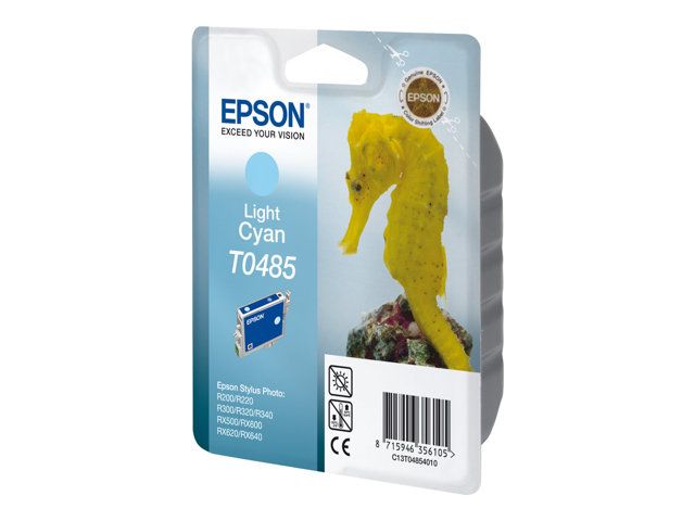 Epson Ink Cartridges, T0485, Seahorse, Singlepack, 1 x 13.0 ml Light Cyan
