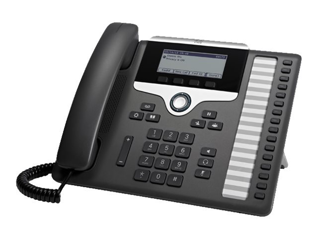 Cisco IP Phone 7861 - VoIP phone - SIP, SRTP - 16 lines - charcoal - remanufactured