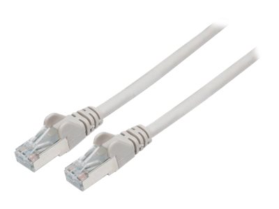 Intellinet Network Patch Cable, Cat6A, 30m, Grey, Copper, S/FTP, LSOH / LSZH, PVC, RJ45, Gold Plated Contacts, Snagless, Booted, Lifetime Warranty, Polybag - patch cable - 30 m - grey