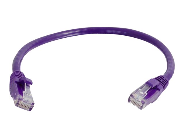 C2G Cat5e Booted Unshielded (UTP) Network Patch Cable - patch cable - 3 m - purple