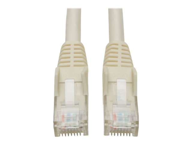 Eaton Tripp Lite Series Cat6 Gigabit Snagless Molded (UTP) Ethernet Cable (RJ45 M/M), PoE, White, 15 ft. (4.57 m) - patch cable - 4.6 m - white
