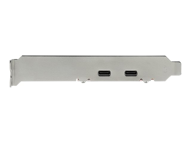 StarTech.com PCIe USB 3.1 Card, 2x USB C 3.1 Gen 2 10Gbps, PCIe Gen 3 x4, ASM3142 Chipset, USB Type-C PCI Express Card, 2-Port USB 3.2 Gen 2x1 Expansion Add-On Card, Windows, macOS, Linux - Full/Low-Profile - USB adapter - PCIe 3.0 x4 - USB-C 3.1 Gen 2 x 
