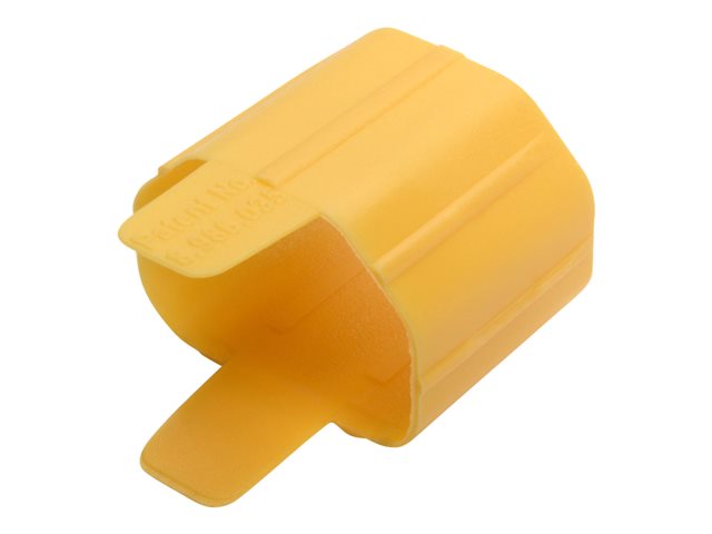 Eaton Tripp Lite Series Plug-Lock Inserts, Detachable C13 Power Cord/C14 Inlet, Yellow, 100 Pack - cable removal lock - TAA Compliant