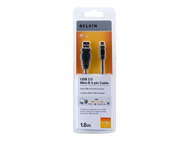 Belkin - USB cable - USB to mini-USB Type B - 1.8 m