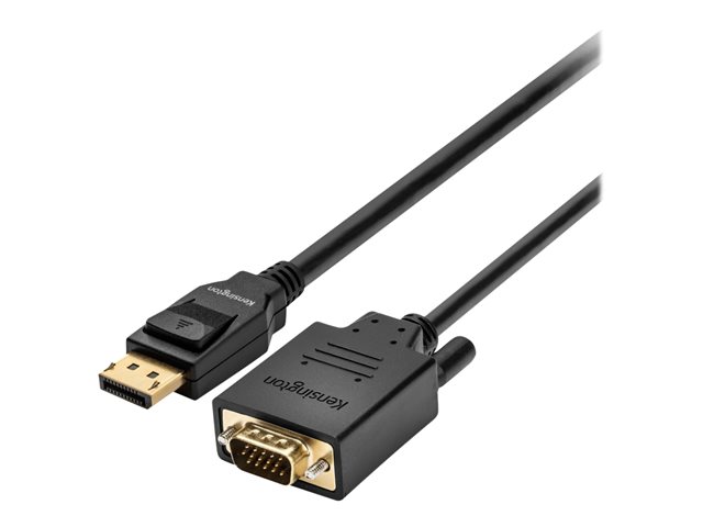 Kensington - Adapter cable - DisplayPort (M) to HD-15 (VGA) (M) - DisplayPort 1.2 - 1.83 m - passive, 1080p support - black