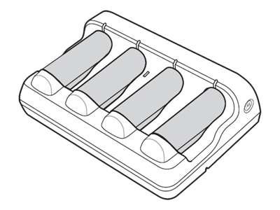 FOUR BAY SPARE BATTERY CHARGER .