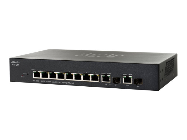CSB SG300-10MPP 10-PORT GIGABIT MAX POE+ MANAGED SWITCH
