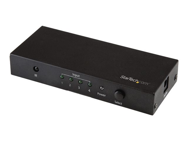 StarTech.com HDMI 2.0 Switch - 4 Port - 4K 60Hz - HDMI Automatic Video Switch Box - Multi Port Hub w/ 1 In 4 Out Functionality (VS421HD20) - video/audio switch - 4 ports