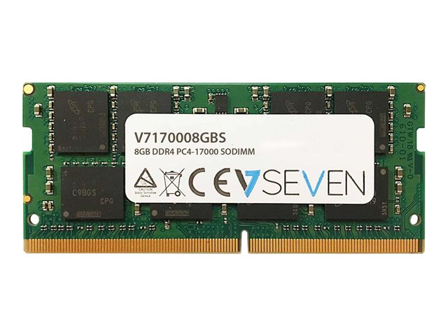 V7 - DDR4 - module - 8 GB - SO-DIMM 260-pin - 2133 MHz / PC4-17000 - unbuffered
