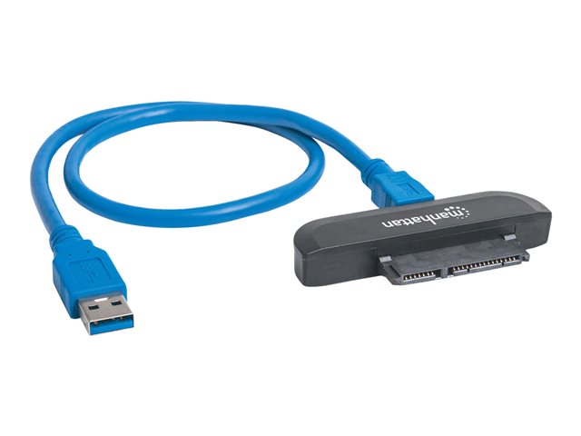 Manhattan USB-A to SATA 2.5" Adapter Cable, 42cm, Male to Male, 5 Gbps (USB 3.2 Gen1 aka USB 3.0), Supports 48-bit LBA, SuperSpeed USB, Three Year Warranty, Blister - storage controller - SATA 6Gb/s - USB 3.0