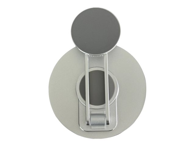 Phone turntable desk stand - magsafe magnet holds phone in place - adhesive magnet ring included for andriod phones - turns to landscape or portrait - maximum height of mount 150 mm - set phone on any angle - anodized cnc aluminium alloy construction - si
