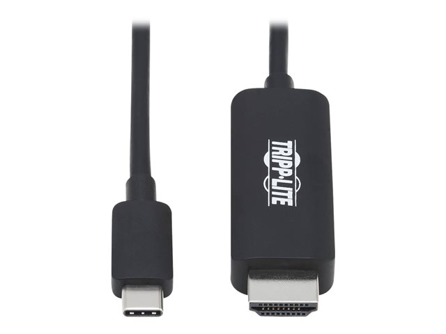 Tripp Lite USB C to HDMI Adapter Cable 4K, 4:4:4 Thunderbolt 3 Black 6ft - video / audio cable - HDMI / USB - 1.83 m