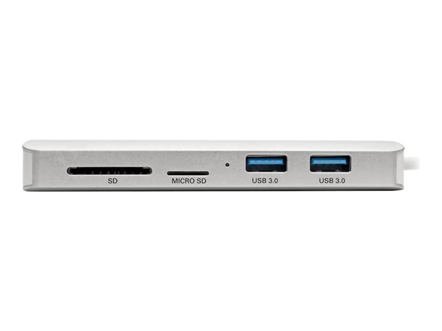 Eaton Tripp Lite Series USB C Docking Station, 4K @ 30 Hz, HDMI, Thunderbolt 3, USB-A Hub, PD Charging, SD/Micro SD, GbE, USB Type C, USB-C - docking station - USB-C 3.1 / Thunderbolt 3 - HDMI - 1GbE