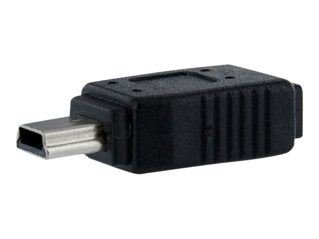 StarTech.com Micro USB to Mini USB 2.0 Adapter - Micro USB (f) to Mini USB (m) (UUSBMUSBFM) - USB adapter - Micro-USB Type B (F) to mini-USB Type B (M) - USB 2.0 - black - for P/N: USB2PCARBK, USB2PCARBKS, USBEXTAA10BK, USBEXTAA6BK, USBLT2PCARW, USBUB2PCA