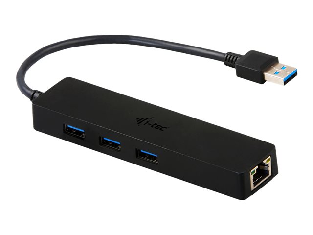 I-TEC SLIM HUB 3 PORT USB 3.0 GB ETHERNET ADAPTER WIN/MAC